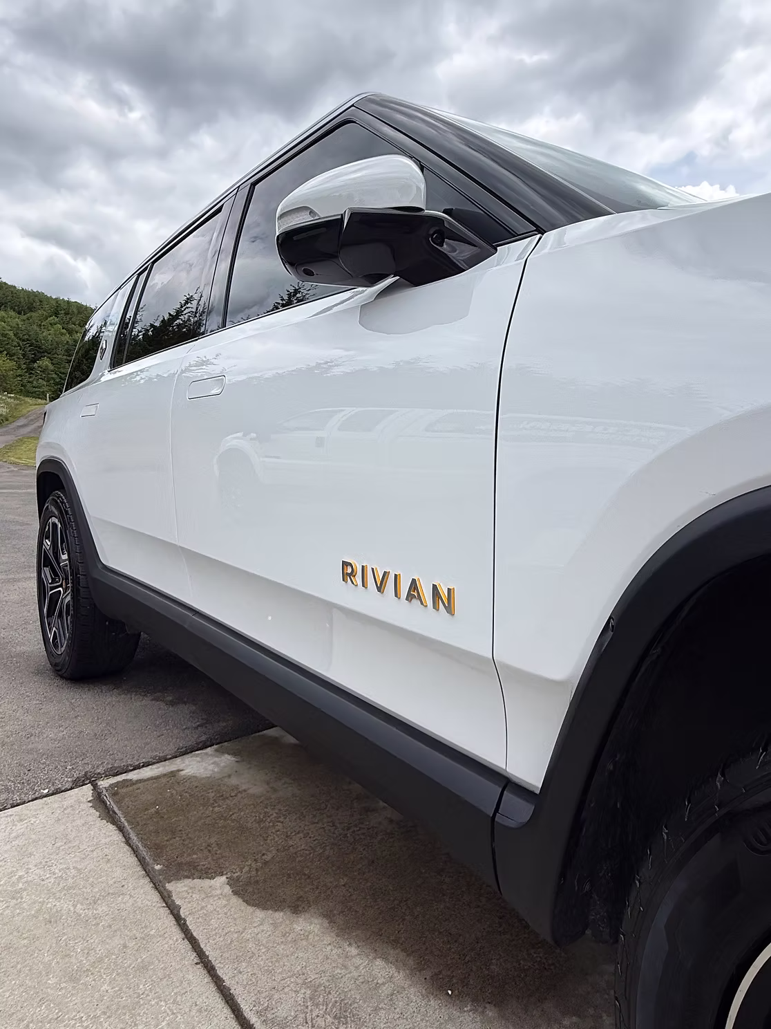 Exterior Wash · Rivian after detailing